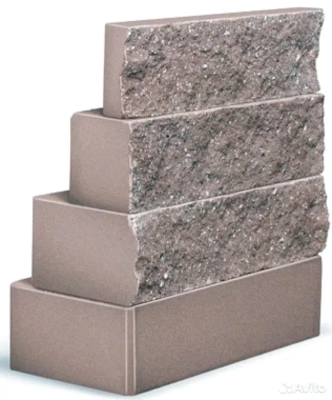 Кирпич М-250 BRICKSTONE полнотелый-горький шоколад/серый БЦ, фото №3