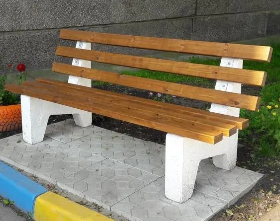Скамейка со спинкой "КЛАССИК" 1500/2000*850*740 130-150кг, фото №1
